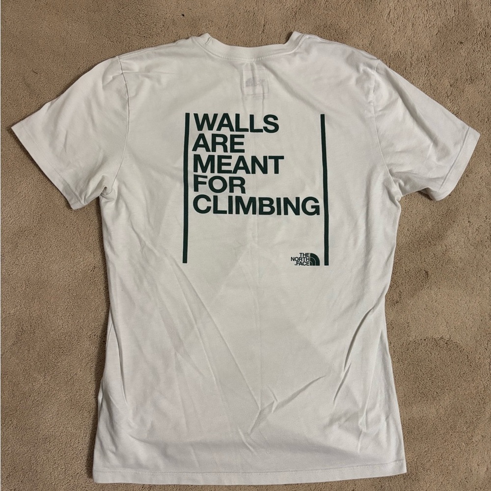 The North Face “walls are meant for climbing” T-shirt